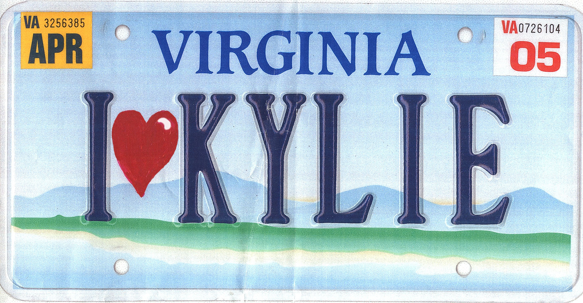 kylie license plate